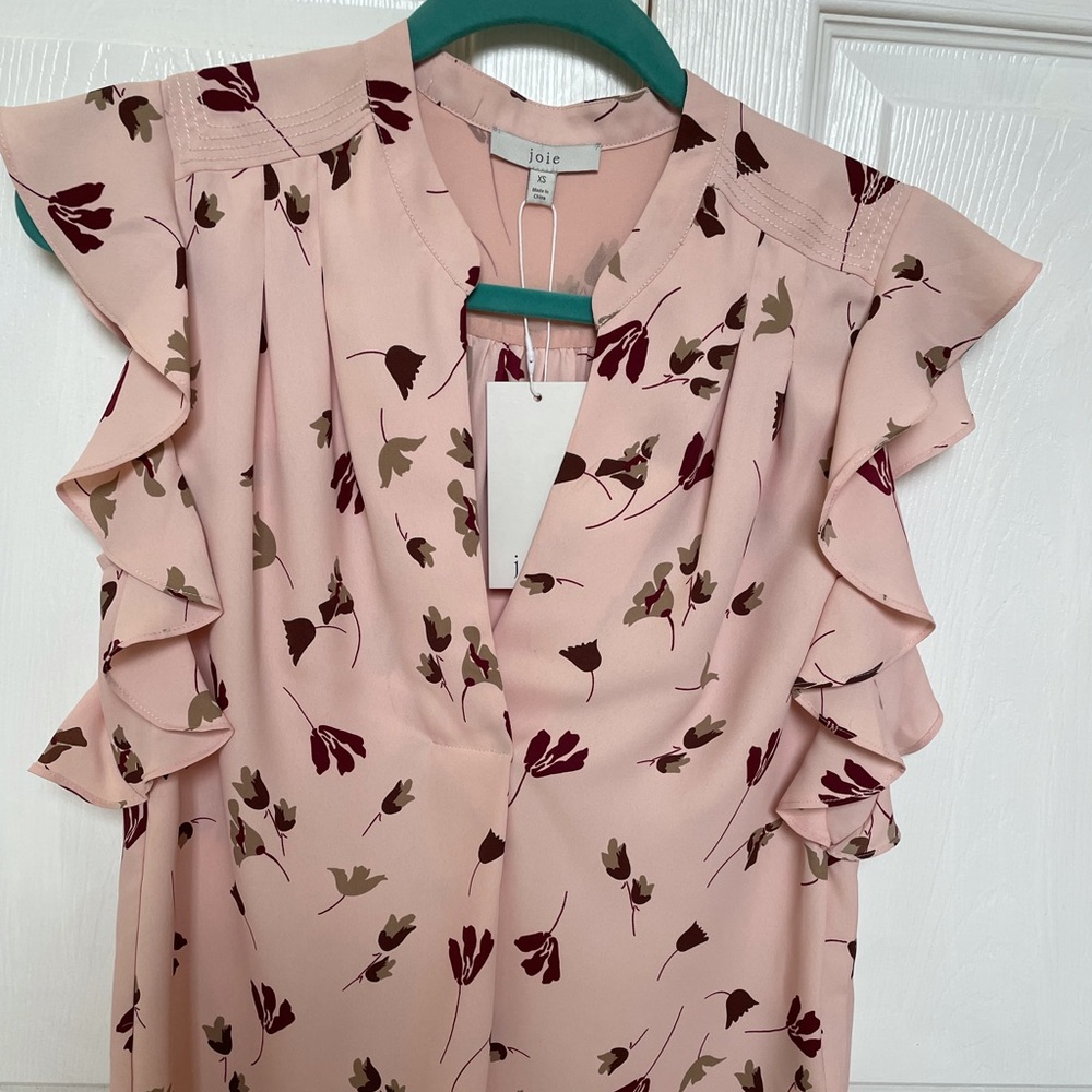 Joie extra small flutter sleeve blouse